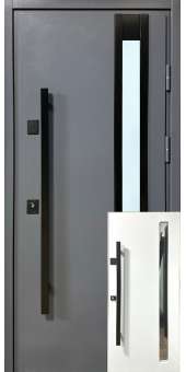 REDFORD Люкс RAL7024 Метал/МДФ склопакет (терморазрив) Преміум